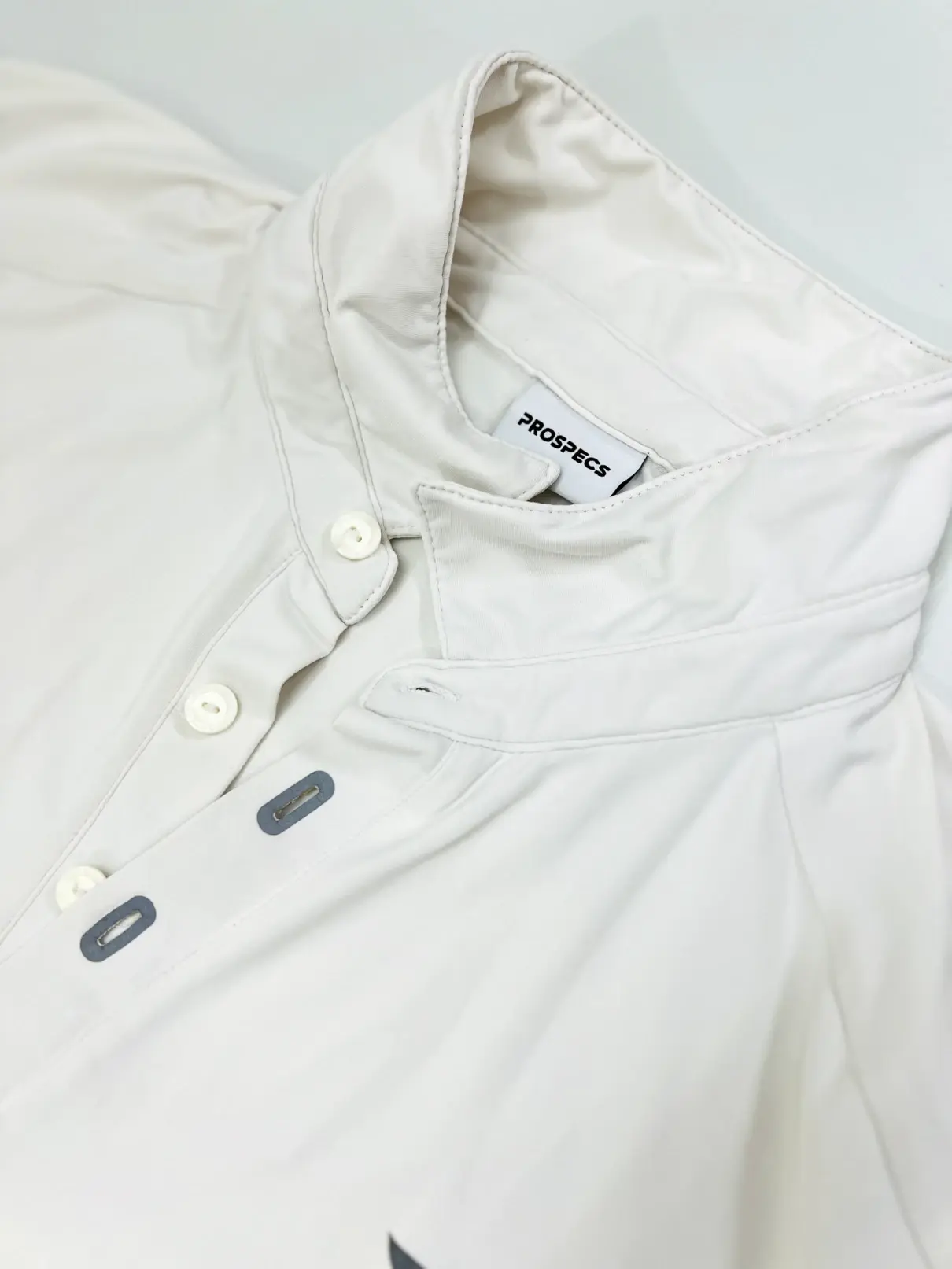 Prospecs Men's Off-White Performance Golf Polo Shirt