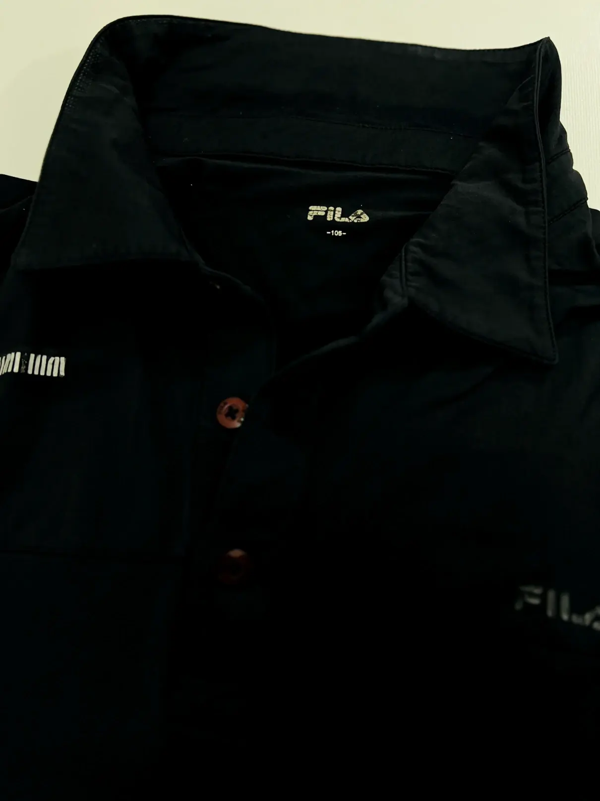 FILA Men's Black Performance Polo T-Shirt